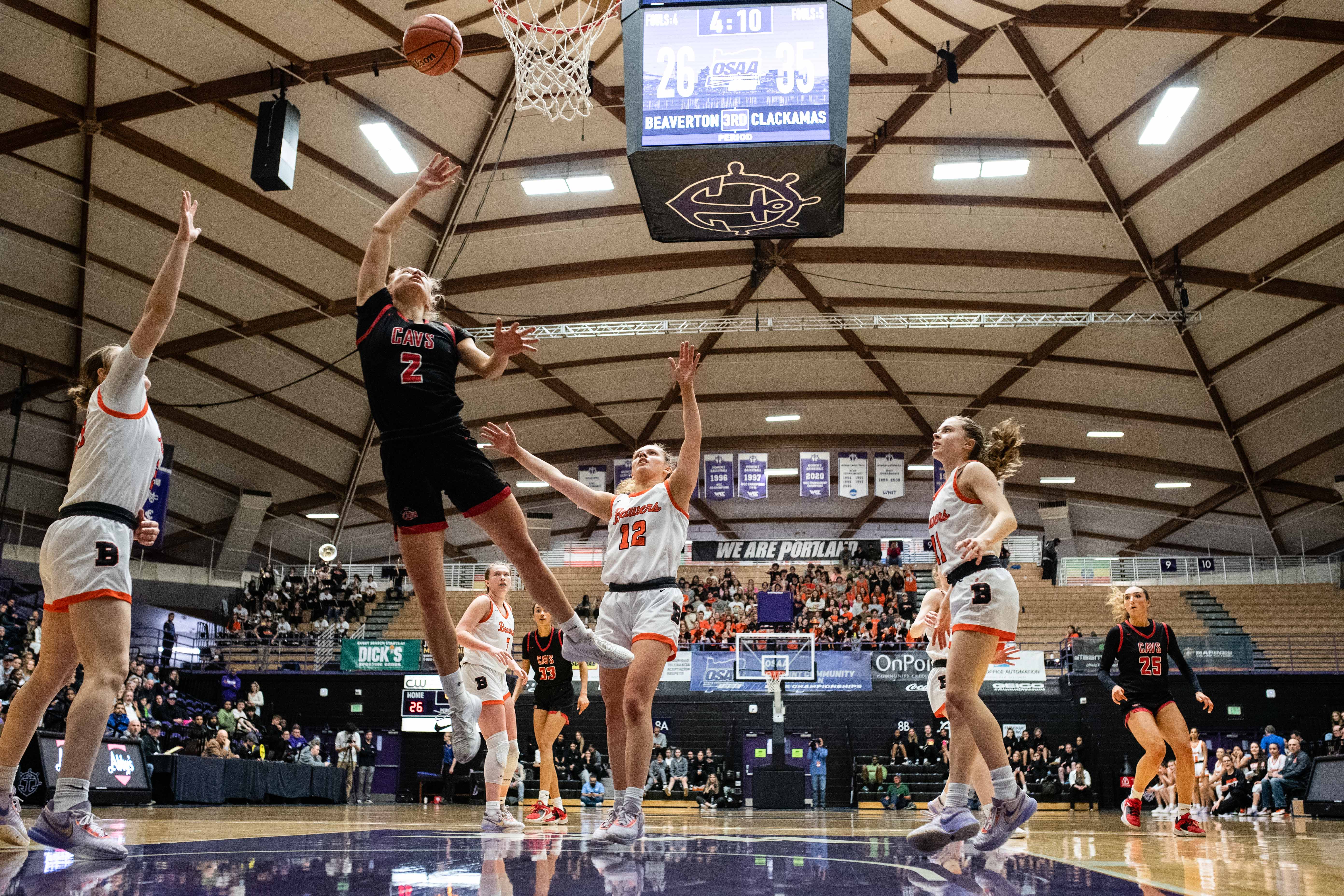 Clackamas Beaverton 6A Oregon girls basketball quarterfinal Naji Saker 1 -70
